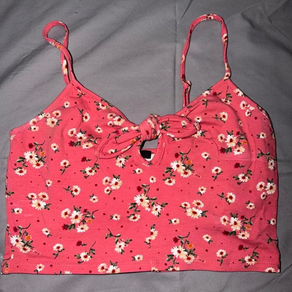 Forever-21 Women's Pink and Red Vest